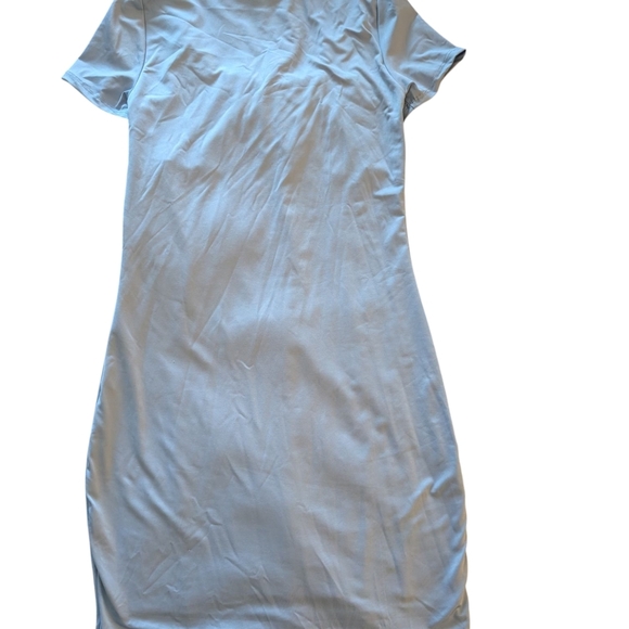 Gaze Sky Blue Gathered Dress - Picture 5 of 5